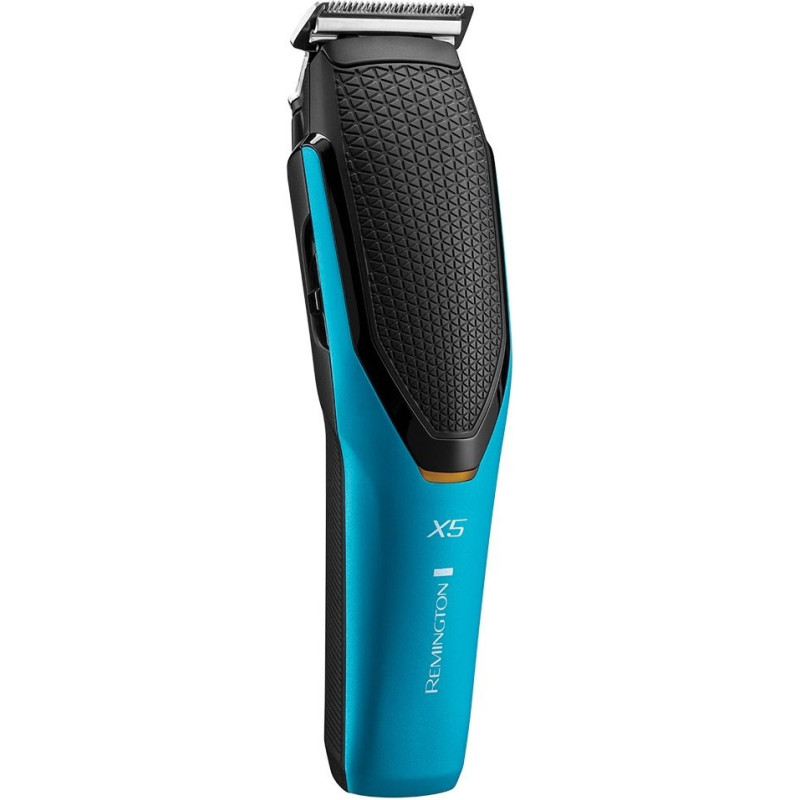 Remington Машинка для стрижки Power X Series X5, сеть+акум., роторный мотор, насадок-4, сталь, черно-бирюзовый (HC5000)