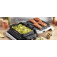 Tefal Grill clamping OptiGrill 4in1 Inox, 2100W, temp. regimes-4, removable plates, metal (GC774D30)