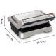 Tefal Grill clamping OptiGrill 4in1 Inox, 2100W, temp. regimes-4, removable plates, metal (GC774D30)