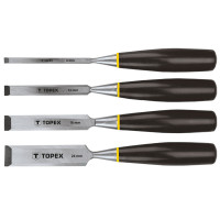 Topex Chisels, set of 4 pieces, plastic handle, 6-24 mm (09A310)