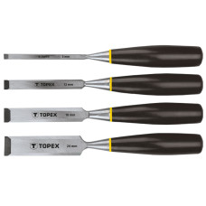 Topex Chisels, set of 4 pieces, plastic handle, 6-24 mm (09A310)