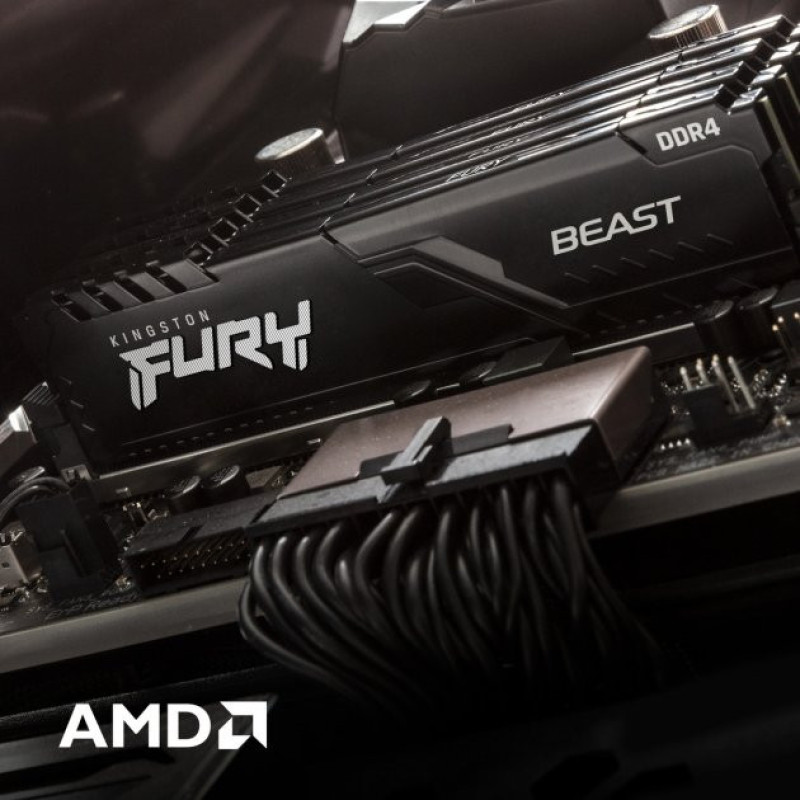 Kingston Memory DDR4 32GB KIT (16GBx2) 3600 FURY Beast (KF436C18BBK2/32)
