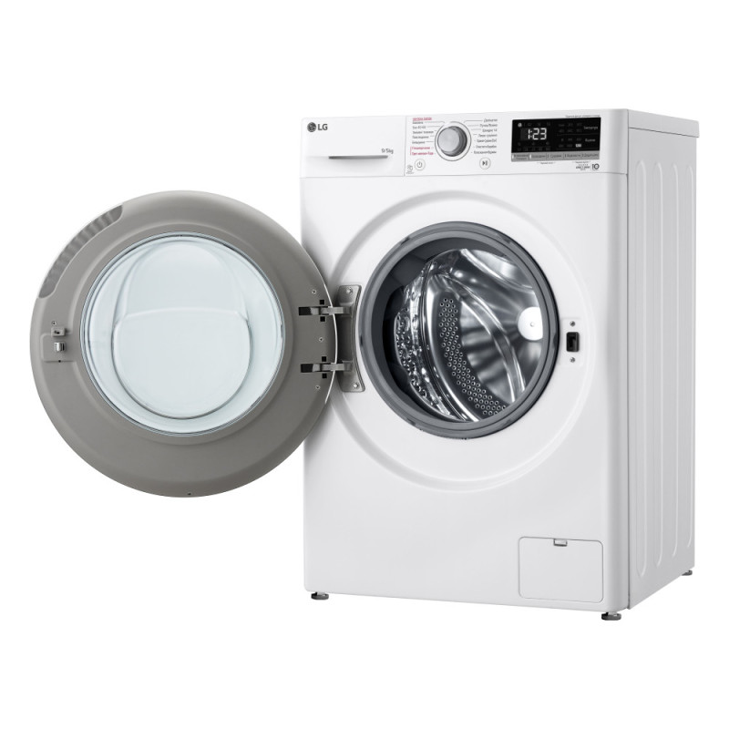 LG washer-dryer front load, 9(5)kg, 1200, A, 48сm, display, steam, invertor, white (F2V3FG0W)