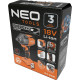 Neo Tools impact wrench Energy+ 18V brushless 2400 rpm 850 Nm 1/2  3 speeds 1.8 kg without battery and spare part (04-608)