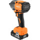 Neo Tools impact wrench Energy+ 18V brushless 2400 rpm 850 Nm 1/2  3 speeds 1.8 kg without battery and spare part (04-608)