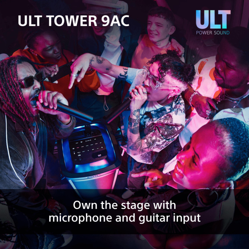 Sony Акустична система ULT TOWER 9AC 2.0, BT 5.3, LED, Party Connect, SBC, AAC, LDAC (SRSULT900ACCAF1)
