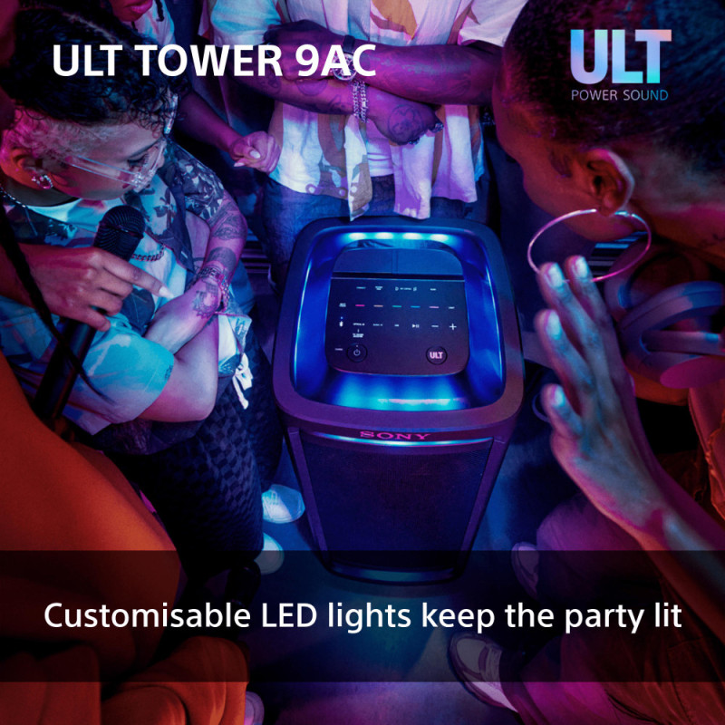 Sony Акустична система ULT TOWER 9AC 2.0, BT 5.3, LED, Party Connect, SBC, AAC, LDAC (SRSULT900ACCAF1)