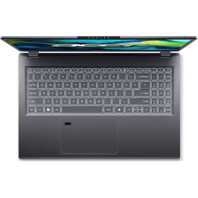 Acer Ноутбук Aspire 15 A15-51M 15.6" FHD IPS, Intel 3-100U, 16GB, F512GB, UMA, Lin, серый (NX.KXTEU.001)