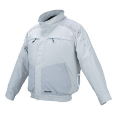 Makita Куртка акумуляторна LXT, 18В, з вентиляцією, поліестер, розміт L, білий, 0.44кг (DFJ405ZL)