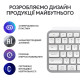 Клавиатура Logitech MX Keys S Wireless UA Pale Grey (920-011588)