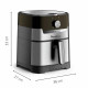 Moulinex Мультипечь EasyFry&Grill, 1550Вт, чаша-4.2л, механ. управл., пластик, серый (EZ501D10)