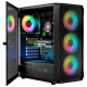 Корпус для ПК Logic concept PORTOS MESH+GLASS ARGB fans 4x120mm BLACK (AT-PORTOS-10-0000000-0002)