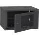 Шкаф настенный Ipcom 6U, 600*600, перфорированные дверца, RAL9005 (СН-6U-060х060-ДП-9005)