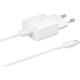 Samsung Power Adapter 15W USB-С, cable USB-C > USB-C, 1m, white (EP-T1510XWEGEU)