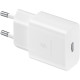 Samsung Power Adapter 15W USB-С, cable USB-C > USB-C, 1m, white (EP-T1510XWEGEU)