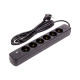 Сетевой фильтр питания PowerPlant 3м, 6 розеток, USB (YS-N6086/3c) (EX610662)