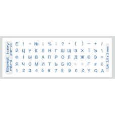 Наклейка на клавиатуру BestKey mini Pro 3,5х3мм, прозоpачное основание, 70, синий (BKmPRO/BluTr/052)