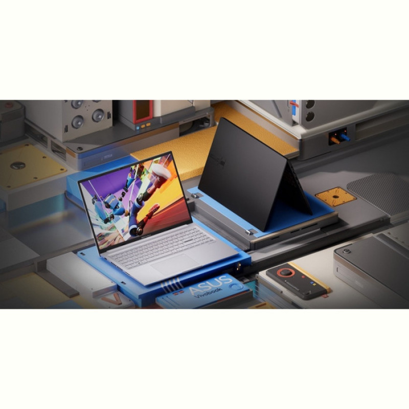 Ноутбук Asus Vivobook 16X K3605VU-PL093 (90NB11Z2-M003N0); 16" WQXGA (2560x1600) IPS LED матовый 144 Гц , Intel Core i9-13900H (2.6 - 5.4 ГГц) , RAM 32 ГБ , SSD 1 ТБ , nVidia GeForce RTX4050, 6 ГБ , без ОП , Wi-Fi , Bluetooth , веб-камера , Без ОС , 1.8 кг , серебристый , подсветка клавиатуры , сканер отпечатков пальцев