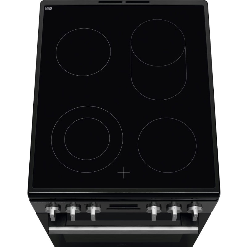 Electrolux Плита электрическая стеклокерамическая, 58л, 50x60см, конвекция, пар, черный (LKR564275K)