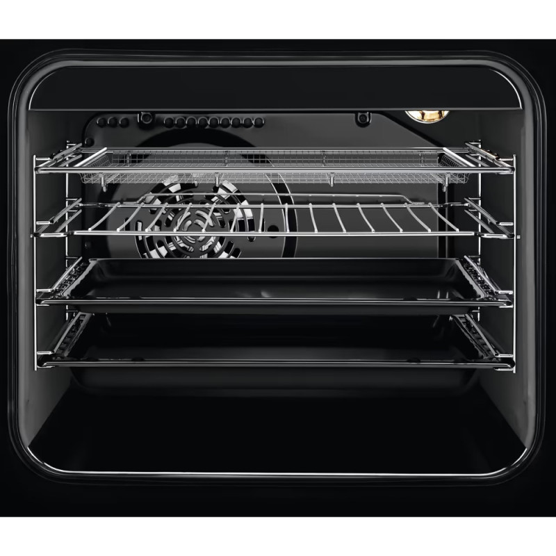 Electrolux Плита электрическая стеклокерамическая, 58л, 50x60см, конвекция, пар, черный (LKR564275K)