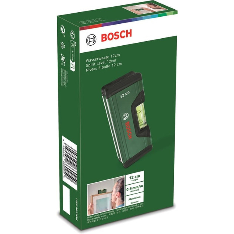 Bosch Уровень, 12см, 1 капсула, алюминиевый (1.600.A03.2V4)
