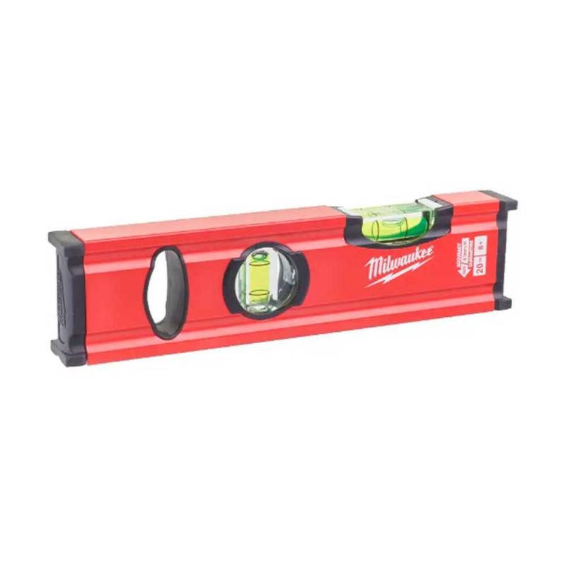 Milwaukee Slim 20 level, 20cm, 2 capsules, aluminum body (4932472091)