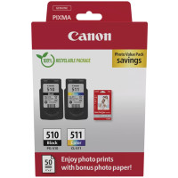 Картридж Canon PG-510+CL-511 +Photo Paper, Value Pack (2970B017)