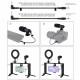 Набор блогера Puluz 4in1 (ring light, mount, phone holder, microphone) (PKT3028)
