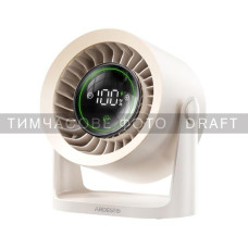 ARDESTO Вентилятор FT-M75BG настільний/настінний, 12см, ел. кер-ня, дисплей, акумулятор, USB-A Type-C, бежевий