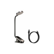 Настольная лампа Baseus Comfort Reading Mini Clip Lamp with battery Dark Gray (DGRAD-0G)