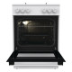 Gorenje Cooker Gorenje gas, 72L, 60x60cm, cast-iron, white (GG6A10WFFM)