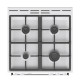 Gorenje Cooker Gorenje gas, 72L, 60x60cm, cast-iron, white (GG6A10WFFM)