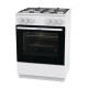 Gorenje Cooker Gorenje gas, 72L, 60x60cm, cast-iron, white (GG6A10WFFM)