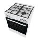 Gorenje Cooker Gorenje gas, 72L, 60x60cm, cast-iron, white (GG6A10WFFM)