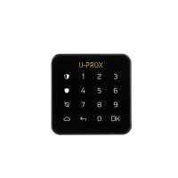 U-Prox Беспроводная сенсорная клавиатура Keypad G1 Black, 1 группа, беспроводной, чёрный (4820261370140)