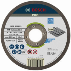 Bosch Диск відрізний Bosch Professional для нержавіючої сталі 115x2x22.23мм (2.608.600.093)