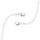 Дата кабель USB-C to USB-C 2.0m (braided cotton) (PD Fast Charging 60W) 3.0А grey ColorWay (CW-CBPDCC068-GR)