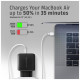 Зарядное устройство AXAGON 1xUSB QC4.0 + 1xUSB-C PD45W PPS black (ACU-PQ45)