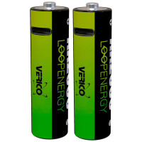 Аккумулятор Verico AA USB Type-C 1700mAh 1.5V Li-ion * 2 (LoopEnergy) (1UDBT-A1WEA2-NN)