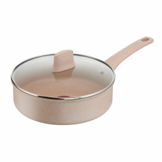 Tefal Saute pan Delight, with lid, 24cm, aluminum, bakelite, beige (G2933202)