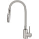 Deante Leda kitchen set, granite sink ZRD_S113 + mixer BOC_S740, metallic gray (ZRDGS113)
