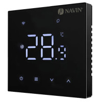 Navin WT410B-3A thermostat 5...35 °C for heating boilers electronic Wi-Fi Tuya, Smart Life built-in wireless sensor 3A 230V black (24-604273-8686)