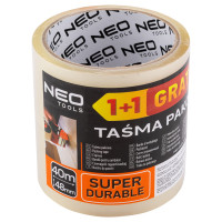 Neo Tools Стрічка пакувальна Neo Tools, 40мх48мм, прозора набір 2шт (56-058)