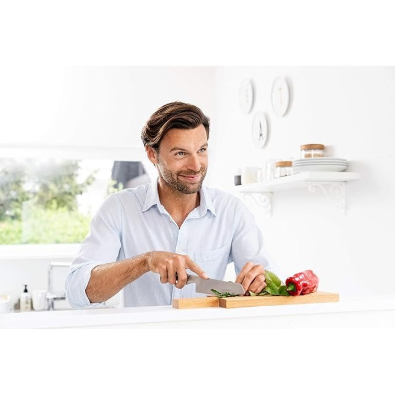 Beurer scales for kitchen 15kg, АААx4 included, glass, Stainless Steel (KS_34_STAINLESS_STEEL)