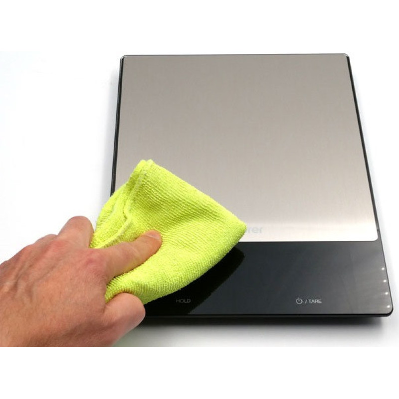 Beurer scales for kitchen 15kg, АААx4 included, glass, Stainless Steel (KS_34_STAINLESS_STEEL)