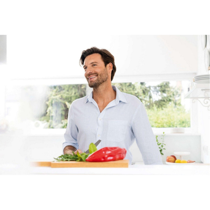 Beurer scales for kitchen 15kg, АААx4 included, glass, Stainless Steel (KS_34_STAINLESS_STEEL)