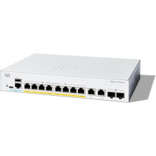 Cisco Switch Catalyst 1300 8xGE, PoE, Ext PS, 2x1G Combo (C1300-8P-E-2G)