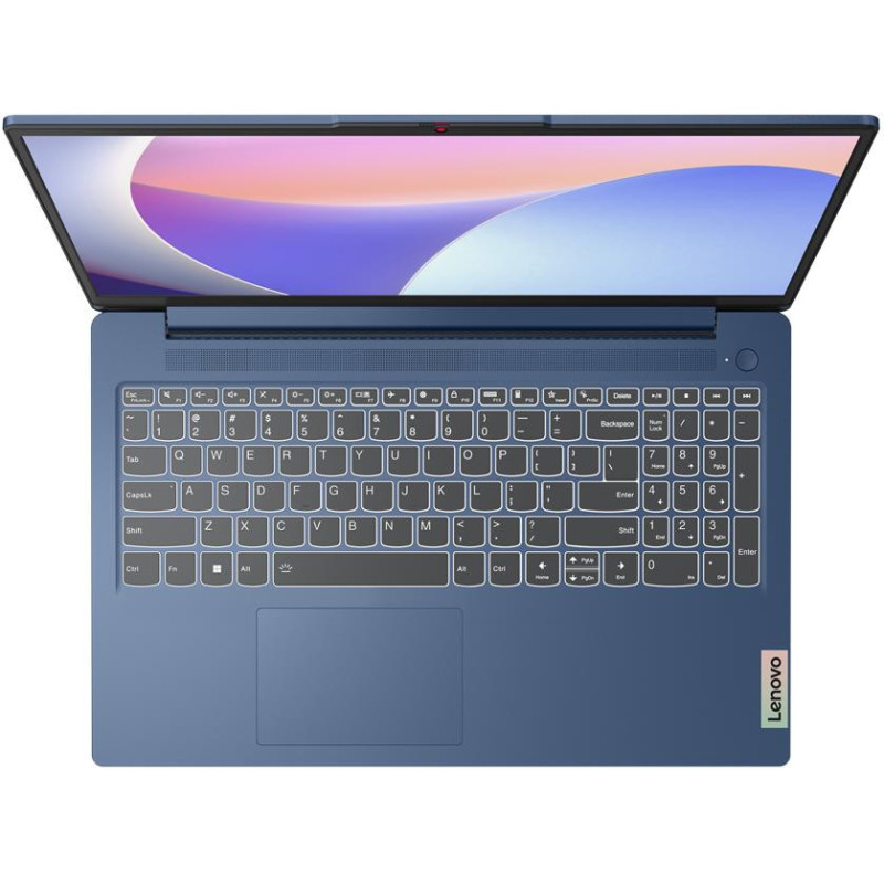 Lenovo Ноутбук Lenovo IdeaPad Slim 3-15IRH8 15.6" FHD AG, Intel i5-13420H, 16GB, F512GB, UMA, DOS, синій (83EM00KCRA)