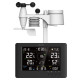 Sencor Метеостанція Sencor, внутр/зовн вимірювання, від мережі/CR2032x1+AAx3, темп-ра, вологість, час, прогноз погоди, атмосферний тиск, шв. вітру, чорний (SWS9500)