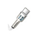 Дата кабель USB-C to Lightning 2.0m Cafule Metal PD 20W white Baseus (CATLJK-B02)